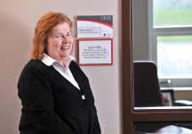 Esther Streed works in "Angi's Office" in the Roe Center. Angi recently said, "Mom, we need to start calling it our office. Because it’s my office, but you use it."
