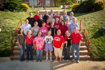 1st Row (L-R): Kristin Hollings Thiessen, Tori De Boef Egger, Kim Huffman, Danette Funk Bontrager, Debbie Smith Yates
2nd Row (L-R): Jon McGovern, Chris Colsch Frana, Kathy Waline Langrek, Sandy De Ruiter Blom, Kate Bearce Pine, Brett Roelofs
3rd Row (L-R): Deb Hopp Uitermarkt, Brenda Richards, Carol Tschampl-Diesing, Julie Anderson Schuett, Brian Zylstra
4th Row (L-R): Brad Dunlap, Scott Strand, Julie Wilkening Wilber, Janet Clair Dennis, Steve Hoekstra
5th Row (L-R): Doug Williams, Dan Tomson, Mike Dennis, Lee Wassink
6th Row (L-R): Brian Roberts