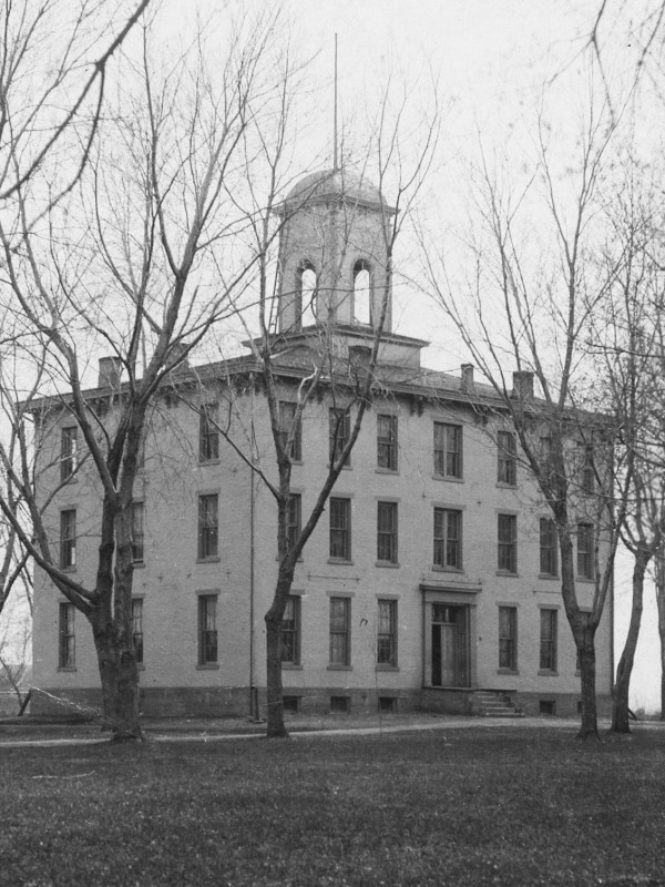 Student enrollment hovered below 100 throughout the 1800s. The Civil War left campus with just 40 women and two men.